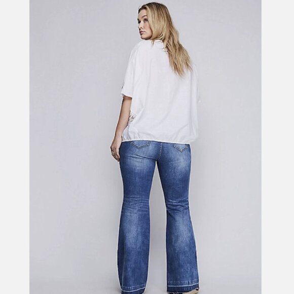 Lane Bryant Embroidered Wedge Drama Top 18/20 - Picture 5 of 12